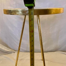 Load image into Gallery viewer, Gold/marble inspired top side table that coordinates well w/Hollywood regency mcm vintage