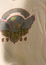 Load image into Gallery viewer, Van Halen Official World Tour 1984 distressed vintage style unisex band tee