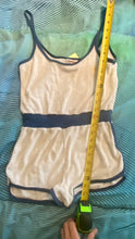 Load image into Gallery viewer, 70’s/80’s Rare Lightning for Gals Bolt Roller girl Terrycloth sunsuit/romper