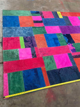 Load image into Gallery viewer, Gorgeous boho vintage mcm handmade 80 x118 one of a kind area rug.