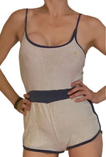 Load image into Gallery viewer, 70’s/80’s Rare Lightning for Gals Bolt Roller girl Terrycloth sunsuit/romper