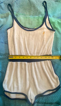 Load image into Gallery viewer, 70’s/80’s Rare Lightning for Gals Bolt Roller girl Terrycloth sunsuit/romper