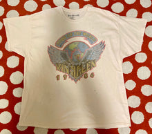 Load image into Gallery viewer, Van Halen Official World Tour 1984 distressed vintage style unisex band tee