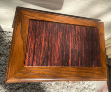 Load image into Gallery viewer, MCM Walnut Solid wood end/side table w/ custom removable inner top