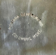 Load image into Gallery viewer, 1970’s Montana Silversmiths double heart pure silver belt buckle.