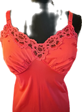 Load image into Gallery viewer, Vintage red hottt sexxxy lace slip