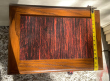 Load image into Gallery viewer, MCM Walnut Solid wood end/side table w/ custom removable inner top