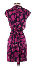 Load image into Gallery viewer, Diane Von Furstenberg floral print 100% silk wrap midi dress size 2