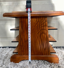 Load image into Gallery viewer, MCM Walnut Solid wood end/side table w/ custom removable inner top