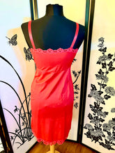 Load image into Gallery viewer, Vintage red hottt sexxxy lace slip