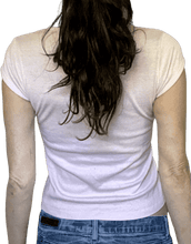 Load image into Gallery viewer, 1970’s "Marry Me, fly free" form fittingpink t-shirt.