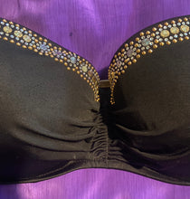 Load image into Gallery viewer, 80/90’s Selena/Madonna style Embellished Bustier/bra/swim top