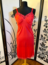 Load image into Gallery viewer, Vintage red hottt sexxxy lace slip
