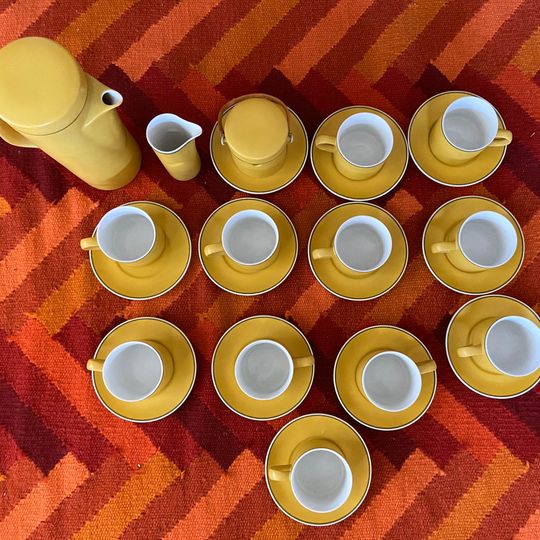 50s/60s Mcm,rare,11 Settings,pot,creamer,sugar Bowl By Kelco 50s/60s Mcm,rare,11 Settings,pot,creamer,sugar Bowl By Kelco