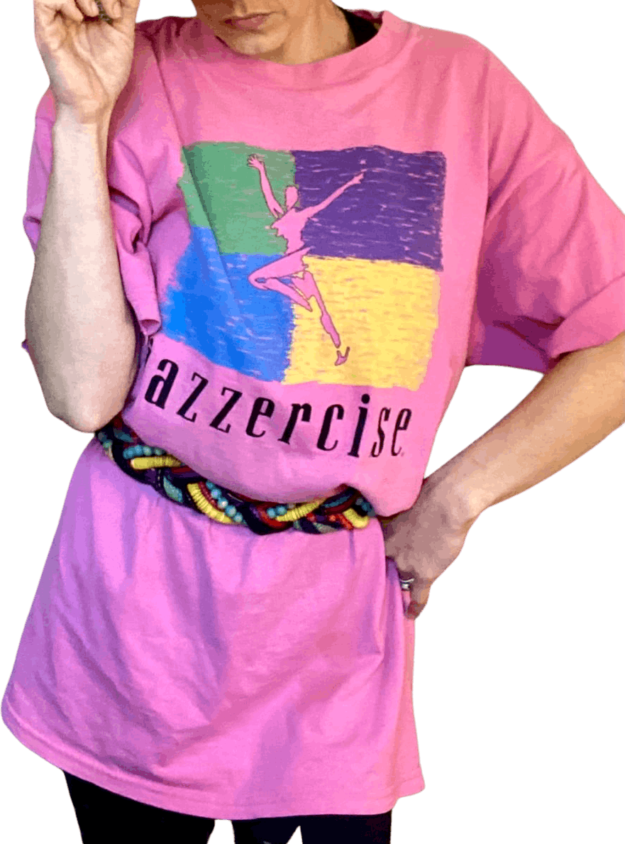 80’s Pink Official T-Shirt by Jazzercise