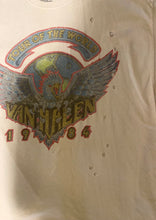 Load image into Gallery viewer, Van Halen Official World Tour 1984 distressed vintage style unisex band tee
