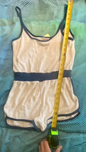 Load image into Gallery viewer, 70’s/80’s Rare Lightning for Gals Bolt Roller girl Terrycloth sunsuit/romper
