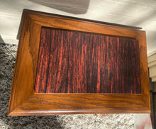 Load image into Gallery viewer, MCM Walnut Solid wood end/side table w/ custom removable inner top
