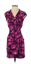 Load image into Gallery viewer, Diane Von Furstenberg floral print 100% silk wrap midi dress size 2
