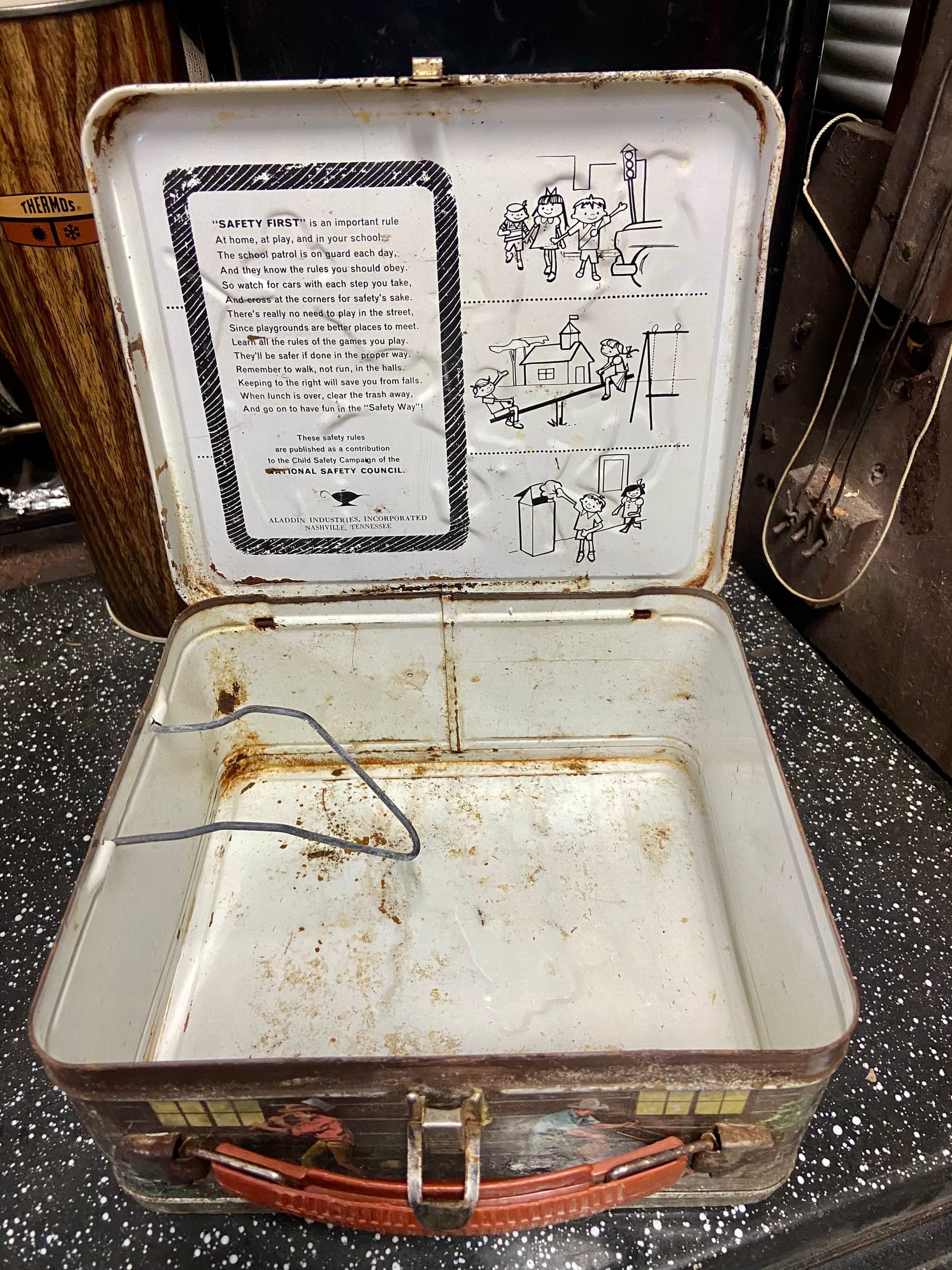 Iconic Bonanza Lunch Box, Aladdin Industries Incorporated, c1965