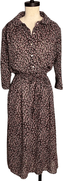 70’s Susan Richards floral fitted waist dress. by Susan Richards
