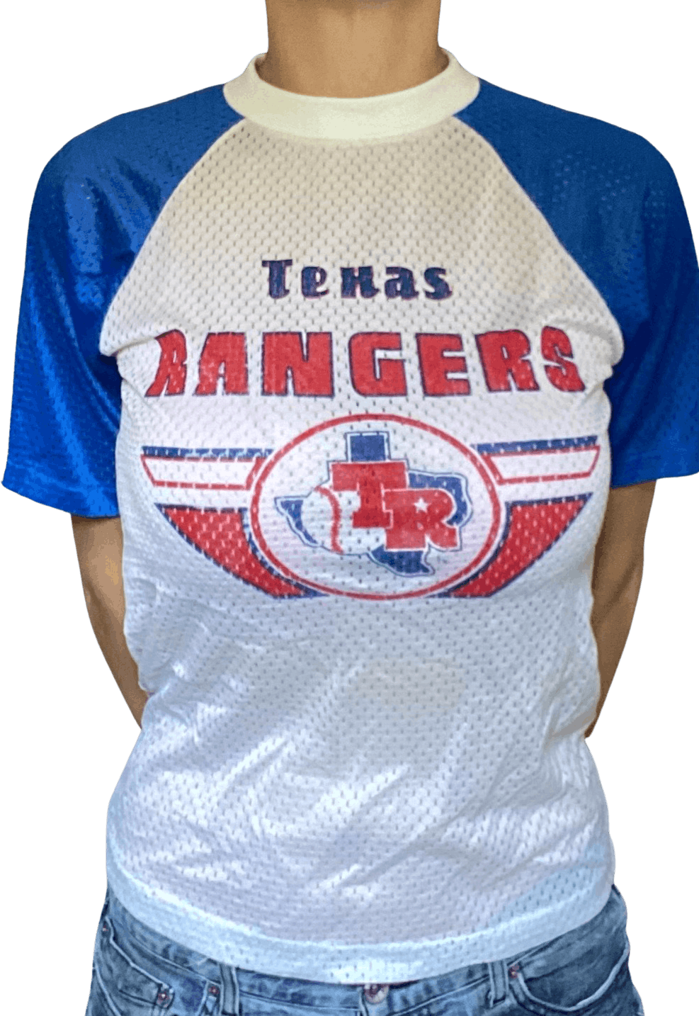 70’s Unisex Texas Rangers Baseball Mesh Shirt. by Texas Rangers